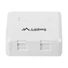Kép 2/2 - LANBERG OK1-0002-W Lanberg Surface-mount box for keystone 2 port