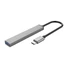 Kép 2/7 - Orico USB3.0 Hub - AH-13-GY / 26/ (4 port, Bemenet: USB-C, Kimenet: 1xUSB-A 3.0, 3xUSB-A 2.0, ezüst)