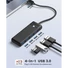 Kép 2/4 - Orico USB3.0 Hub - PAPW4A-U3-015-BK (4 port, Bemenet: USB-A, Kimenet: 4xUSB-A3.0, fekete)