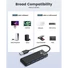 Kép 4/4 - Orico USB3.0 Hub - PAPW4A-U3-015-BK (4 port, Bemenet: USB-A, Kimenet: 4xUSB-A3.0, fekete)