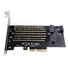 Kép 1/4 - Orico 2x M.2 NVMe bővítő kártya PCIe (ORICO-PDM2-BP)