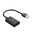 Kép 2/5 - Orico külső hangkártya - SKT2-BK / 9/ (Bemenet: USB2.0, Kimenet: 2x 3,5mm Jack: Hang / Mikrofon)