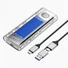 Kép 2/3 - Orico Külső M.2 ház - ORICO-TCM2-U4-BL-BP (USB-C 4 -> M.2 NVMe, Max.: 8TB, 40 Gbps, kék)