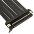 Kép 3/5 - Kolink PCIe 5.0 Riser-Kabel, 180fok, x16 - fekete, 300mm