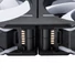 Kép 5/8 - Ventilátor PHANTEKS  D30 PWM Regular Airflow D-RGB L 12cm, 3 darabos szett,  Fekete