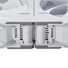 Kép 5/8 - Ventilátor PHANTEKS  D30 PWM Regular Airflow D-RGB L 12cm, Fehér