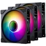 Kép 10/10 - Ventilátor PHANTEKS M25 Gen2 D-RGB PWM, 140mm, fordított légáram, D-RGB, fekete, 3db-os, retail