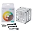 Kép 8/9 - Ventilátor PHANTEKS M25 D-RGB PWM 14cm Fehér 3db-os