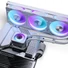 Kép 5/9 - Processzor hűtő AIO PHANTEKS Glacier One 360D30 DRGB AIO, X2 Cap, fehér