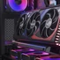 Kép 6/9 - Számítógépház kiegészítő függőleges GPU-konzol + PCIe 4.0 x 16 kiemelő kábel, DRGB, 220mm, fekete