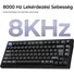 Kép 5/7 - Keychron Q1 HE 8K USB magyar Ultra-fast Lime Magnetic mechanikus billentyűzet fekete