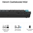 Kép 6/7 - Keychron Q6 Ultra 8K Bluetooth / vezeték nélküli magyar Silk POM Brown mechanikus billentyűzet fekete