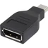 Kép 3/4 - DisplayPort átalakító adapter, 1x mini DisplayPort dugó - 1x DisplayPort aljzat, aranyozott, fekete, Renkforce