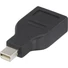 Kép 1/4 - DisplayPort átalakító adapter, 1x mini DisplayPort dugó - 1x DisplayPort aljzat, aranyozott, fekete, Renkforce