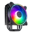 Kép 2/7 - COOLER MASTER CPU hűtő HYPER 212 HALO BLACK ARGB, LGA1700 támogatással, fekete