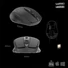 Kép 6/9 - Advance Egér vezeték nélküli - FEEL WIRELESS (1600 DPI, 4 gomb, fekete)