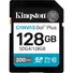 Kép 3/3 - Kingston 128GB Canvas Go! Plus UHS-1 Class10 U3 V30 SDXC memóriakártya fekete