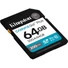 Kép 2/3 - Kingston 64GB Canvas Go! Plus UHS-1 Class10 U3 V30 SDXC memóriakártya fekete