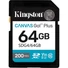 Kép 3/3 - Kingston 64GB Canvas Go! Plus UHS-1 Class10 U3 V30 SDXC memóriakártya fekete
