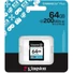 Kép 1/3 - Kingston 64GB Canvas Go! Plus UHS-1 Class10 U3 V30 SDXC memóriakártya fekete
