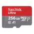 Kép 2/2 - 256GB microSDXC Sandisk Ultra CL10 A1 + adapter (SDSQUAC-256G-GN6MA / 215423)