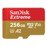 Kép 1/3 - 256GB Sandisk Extreme SDXC A2 C10 V30 UHS-I U3 (SDSQXAV-256G-GN6MA / 121587)