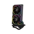 Kép 2/10 - ID-Cooling CPU Water Cooler - SL240 (13.8-30.5dB; max. 132,52 m3 / h; 2x12cm, A-RGB LED, fekete)