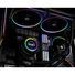 Kép 9/10 - ID-Cooling CPU Water Cooler - SL240 (13.8-30.5dB; max. 132,52 m3 / h; 2x12cm, A-RGB LED, fekete)