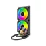 Kép 2/12 - ID-Cooling CPU Water Cooler - Space SL240 V2 (25dB; max. 135,41 m3 / h; 2x12cm, A-RGB LED, fekete)
