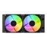 Kép 4/12 - ID-Cooling CPU Water Cooler - Space SL240 V2 (25dB; max. 135,41 m3 / h; 2x12cm, A-RGB LED, fekete)