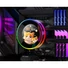 Kép 10/12 - ID-Cooling CPU Water Cooler - Space SL240 V2 (25dB; max. 135,41 m3 / h; 2x12cm, A-RGB LED, fekete)