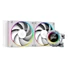 Kép 1/11 - ID-Cooling CPU Water Cooler - SL240 WHITE (13.8-30.5dB; max. 132,52 m3 / h; 2x12cm, A-RGB LED, fehér)