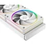 Kép 4/11 - ID-Cooling CPU Water Cooler - SL240 WHITE (13.8-30.5dB; max. 132,52 m3 / h; 2x12cm, A-RGB LED, fehér)