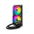 Kép 2/10 - ID-Cooling CPU Water Cooler - Space SL240 XE (25dB; max. 129,39 m3 / h; 2x12cm, A-RGB LED, fekete)