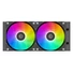 Kép 3/10 - ID-Cooling CPU Water Cooler - Space SL240 XE (25dB; max. 129,39 m3 / h; 2x12cm, A-RGB LED, fekete)