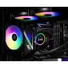 Kép 10/10 - ID-Cooling CPU Water Cooler - Space SL240 XE (25dB; max. 129,39 m3 / h; 2x12cm, A-RGB LED, fekete)