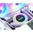 Kép 9/9 - ID-Cooling CPU Water Cooler - Space SL240 XE WHITE (25dB; max. 129,39 m3 / h; 2x12cm, A-RGB LED, fehér)