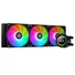 Kép 1/10 - ID-Cooling CPU Water Cooler - Space SL360 XE (35,2dB; max. 129,39 m3 / h; 3x12cm, A-RGB LED, fekete)