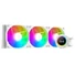 Kép 1/11 - ID-Cooling CPU Water Cooler - Space SL360 XE WHITE (35,2dB; max. 129,39 m3 / h; 3x12cm, A-RGB LED, fehér)