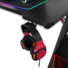 Kép 4/9 - Spirit of Gamer Gamer Asztal - Headquarter 300 (MDF lap, fém lábak, fekete, RGB LED háttérvilágítás, 120 x 60 x 1,8 cm)