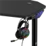 Kép 4/12 - Spirit of Gamer Gamer Asztal - Headquarter 400 (MDF lap, fém lábak, fekete, RGB LED háttérvilágítás, 140 x 60 x 1,8 cm)