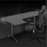 Kép 11/12 - Spirit of Gamer Gamer Asztal - Headquarter 600 L (MDF lap, fém lábak, fekete, RGB LED háttérvilágítás, 140 x 60 x 75cm)