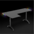 Kép 3/12 - Spirit of Gamer Gamer Asztal - Headquarter 600 L (MDF lap, fém lábak, fekete, RGB LED háttérvilágítás, 140 x 60 x 75cm)