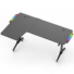 Kép 4/12 - Spirit of Gamer Gamer Asztal - Headquarter 600 L (MDF lap, fém lábak, fekete, RGB LED háttérvilágítás, 140 x 60 x 75cm)