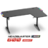 Kép 1/13 - Spirit of Gamer Gamer Asztal - Headquarter 600 R (MDF lap, fém lábak, fekete, RGB LED háttérvilágítás, 140 x 60 x 75cm)