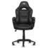Kép 2/2 - Spirit of Gamer szék - FIGHTER Black (állítható magasság; párnázott kartámasz; PU; max.120kg-ig, fekete)