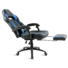 Kép 5/8 - Spirit of Gamer szék - MUSTANG Blue (állítható dőlés / magasság; kihajtható lábtartó; max.120kg-ig, kék)