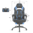 Kép 6/8 - Spirit of Gamer szék - MUSTANG Blue (állítható dőlés / magasság; kihajtható lábtartó; max.120kg-ig, kék)
