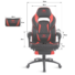 Kép 6/8 - Spirit of Gamer szék - MUSTANG Red (állítható dőlés / magasság; kihajtható lábtartó; max.120kg-ig, piros)