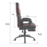 Kép 7/8 - Spirit of Gamer szék - MUSTANG Red (állítható dőlés / magasság; kihajtható lábtartó; max.120kg-ig, piros)